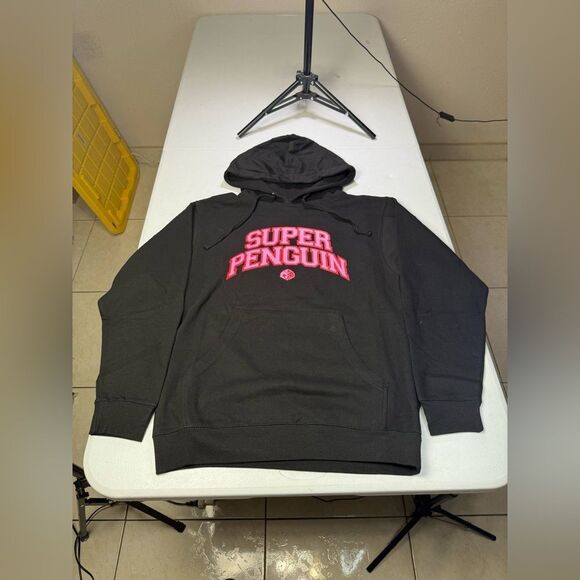 New Anti Social Social Club Super Penguin Hoodie Black ASSW420 Men's Sz S - Picture 1 of 9